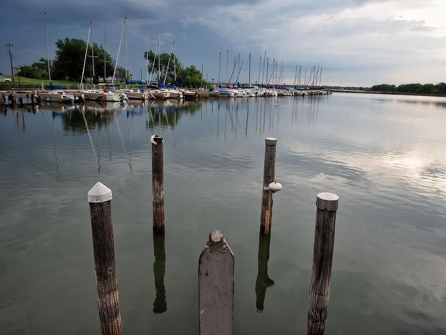 Pilings in Smooth Water  Photograph by Buck Buchanan