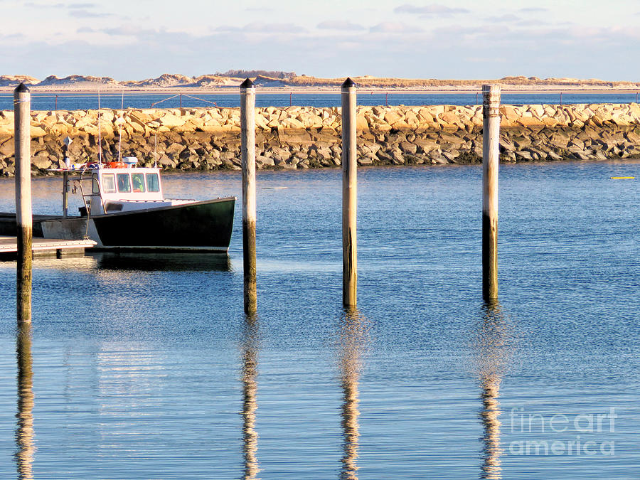 Pilings Reflections  Photograph by Janice Drew