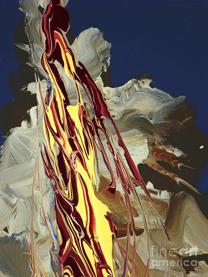 Christmas Painting - Pillar of Fire close up by David Ackerson