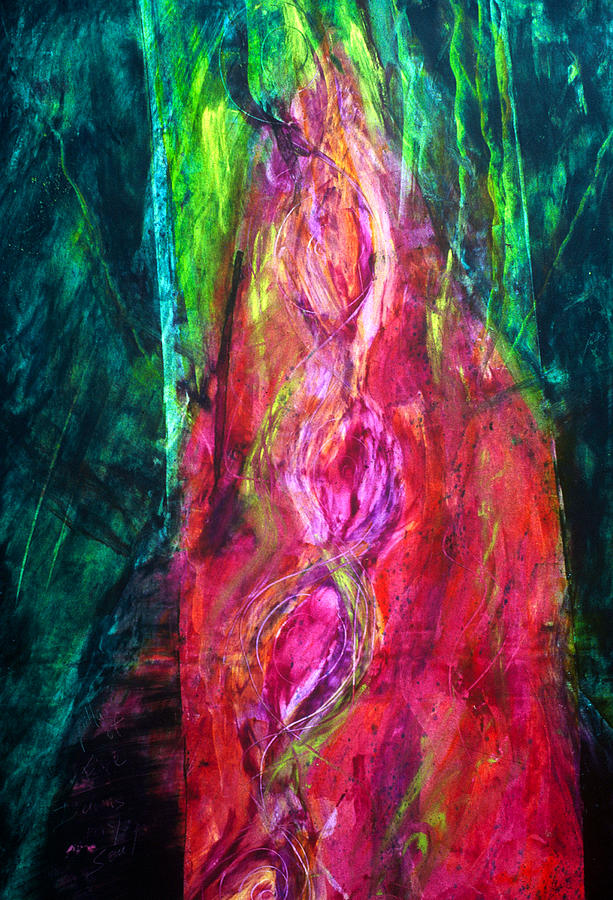Contemporary Painting - Pillar of Fire by Sue Reed