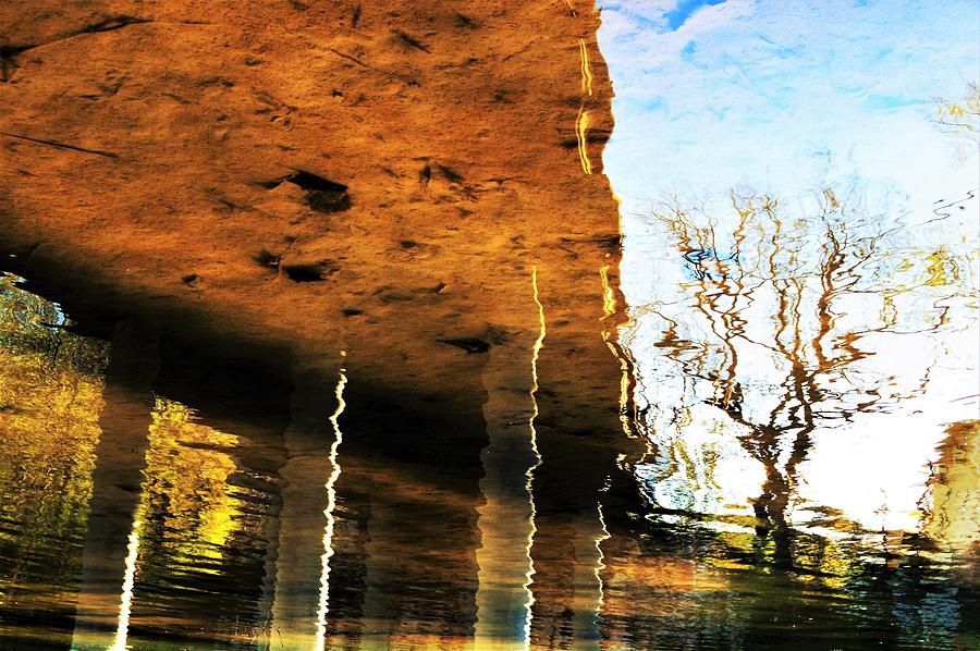 Reflections Photograph - Pillars of Light by SeVen Sumet
