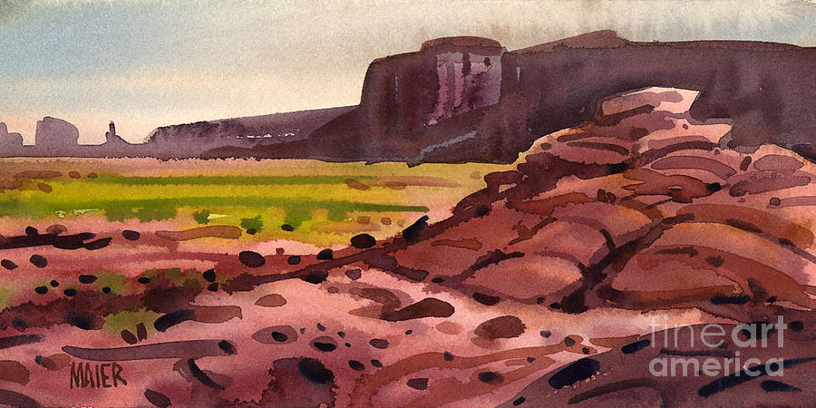 Pillow Rocks Painting by Donald Maier