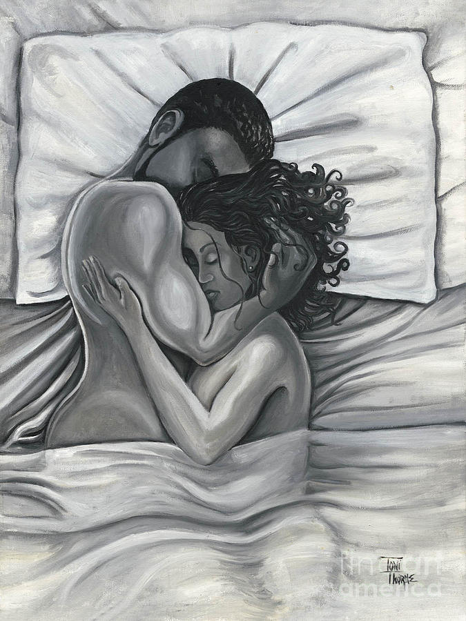 Pillow Talk Painting by Toni Thorne