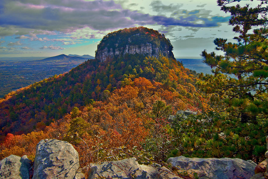 Pilot Mountain Nc Photograph by Arnold Hence