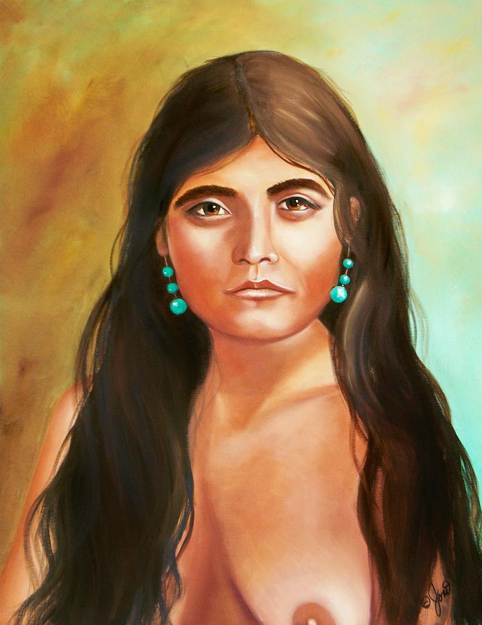 Pima Maiden Painting by Joni McPherson
