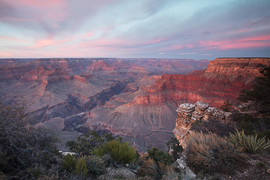 Grand Canyon National Park Photograph - Pima Point Sunset by Mike Buchheit