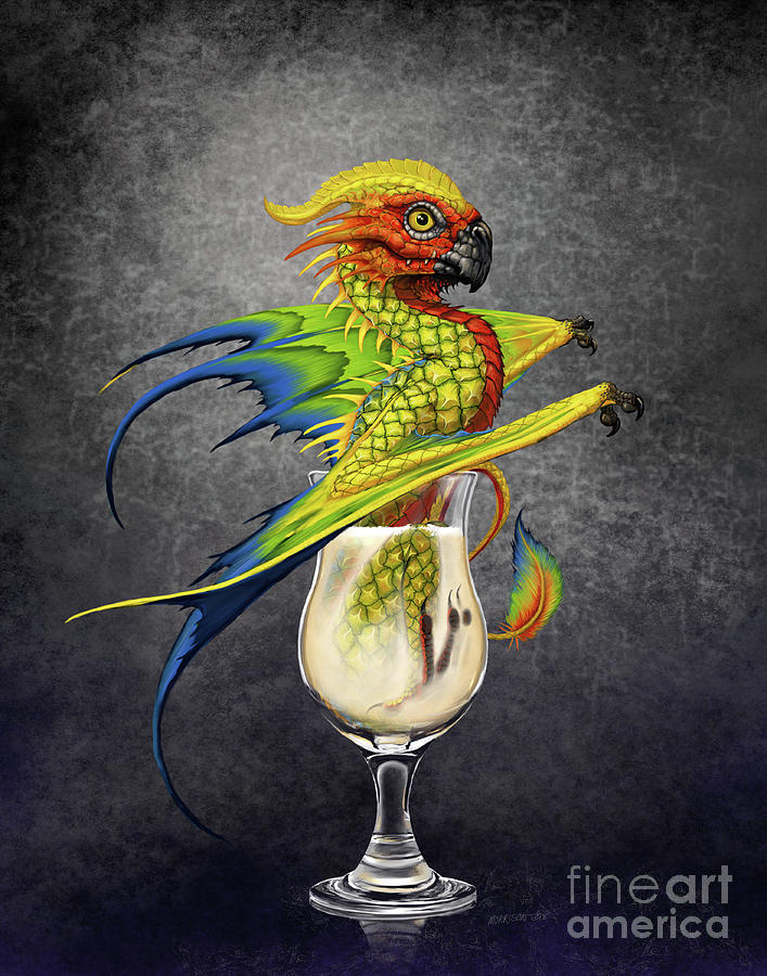 Pina Colada Dragon Digital Art by Stanley Morrison