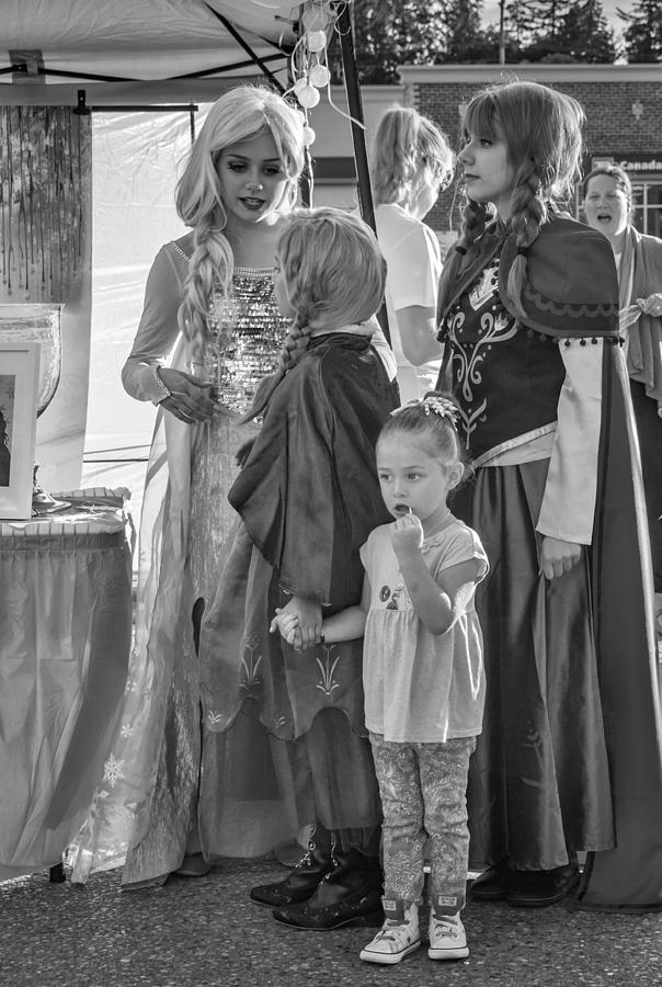 Black And White Photograph - Princesses - bw by Steve Harrington