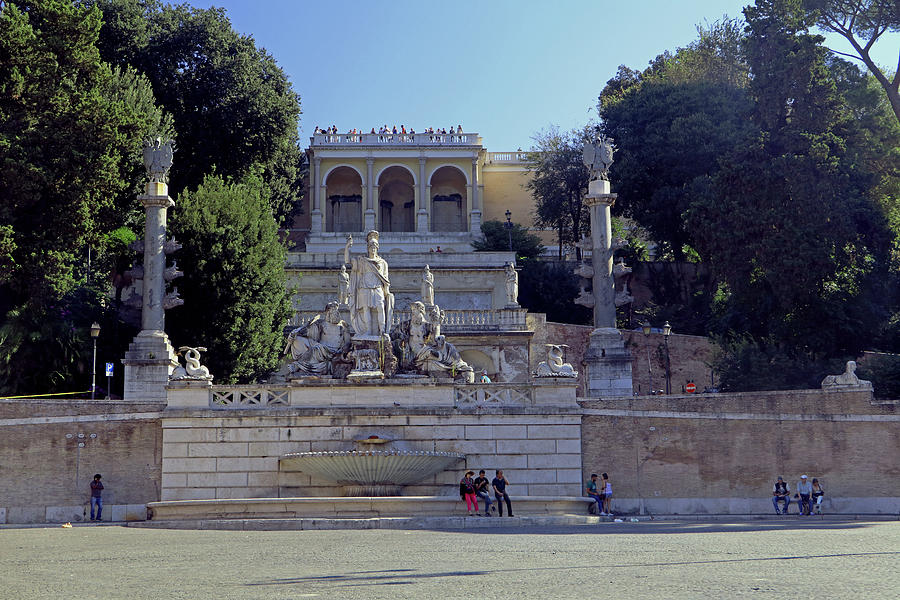 Pincio from Piazza del Popolo Photograph by Tony Murtagh