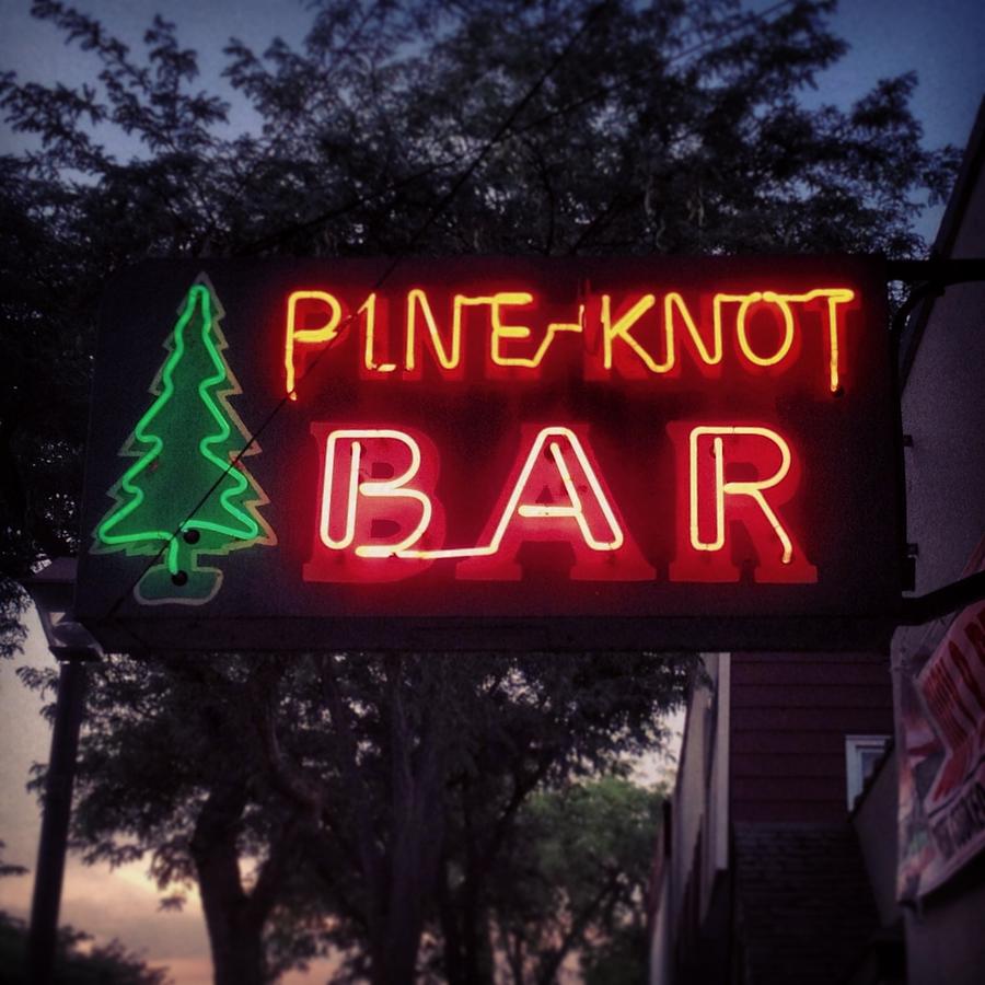 Pine Knot Bar Sign Photograph by Chris Brown