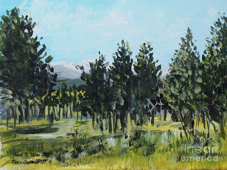 Pine Landscape No. 4 Painting by Joseph Mora