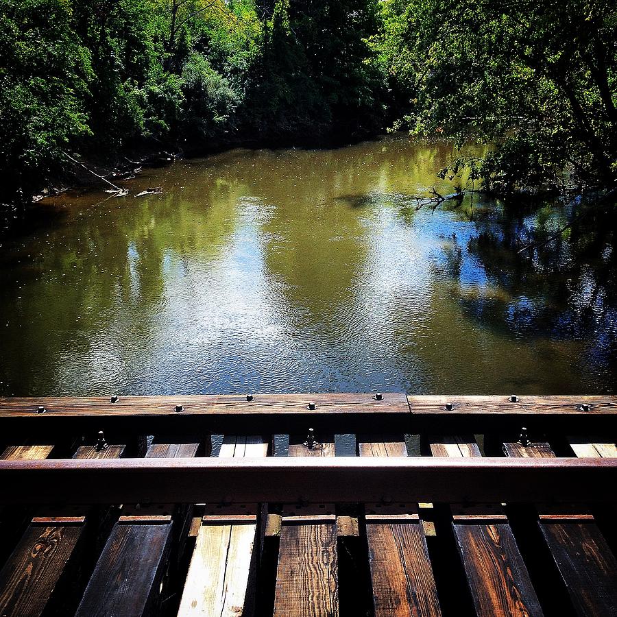 Pine River from the Railroad Bridge Photograph by Chris Brown