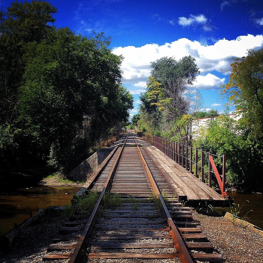 Alma Photograph - Pine River Railroad Bridge by Chris Brown