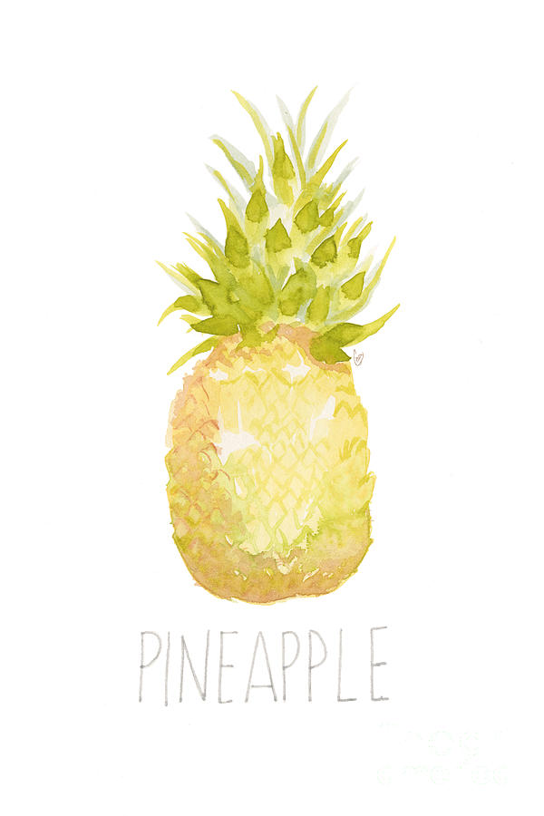 Pineapple Painting - Pineapple by Cindy Garber Iverson