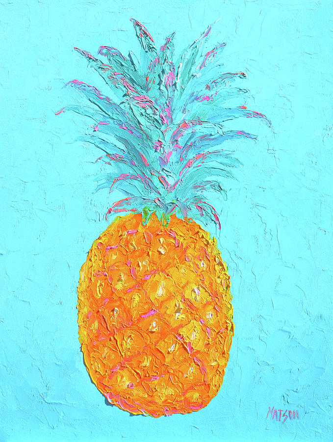 Pineapple Delicious and Luscious Painting by Jan Matson