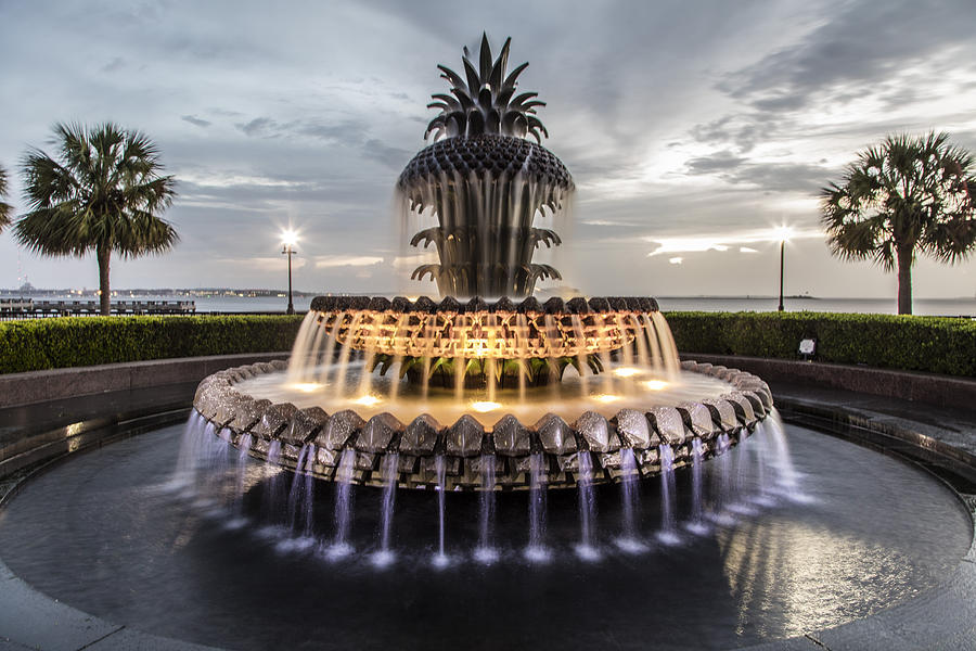 Pineapple Fountain Charleston SC Photograph by John McGraw