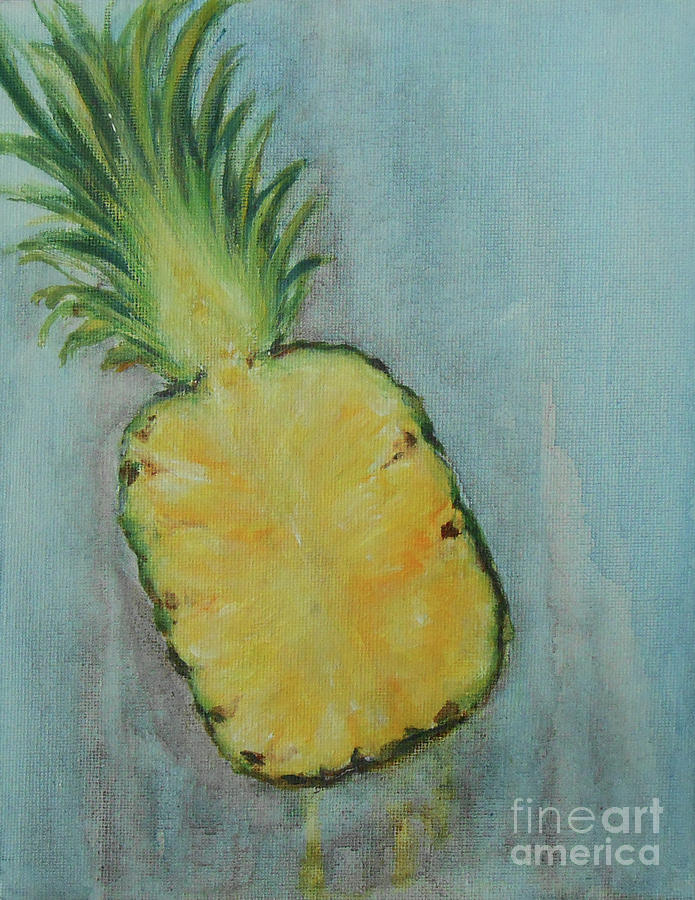 Pineapple Painting by Jane See