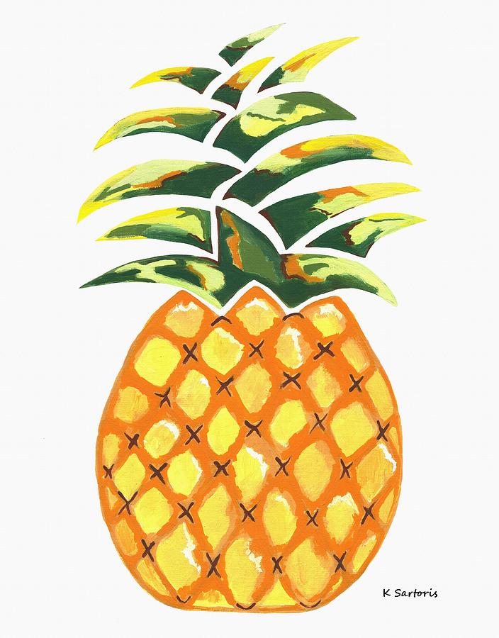 Pineapple Painting - Pineapple by Kathleen Sartoris