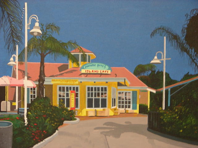 Tropical Painting - Pineapple Petes by David Ellis Tropical Painting - Pineapple Petes by David Ellis