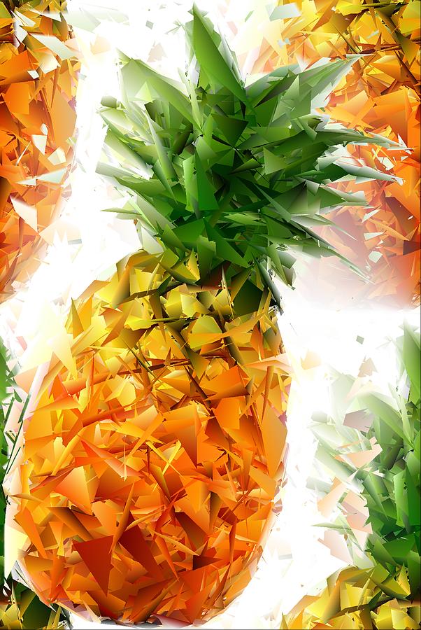 Pineapple Triangles Painting by Chris Butler