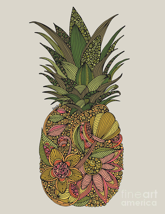 Flower Digital Art - Pineapple by MGL Meiklejohn Graphics Licensing