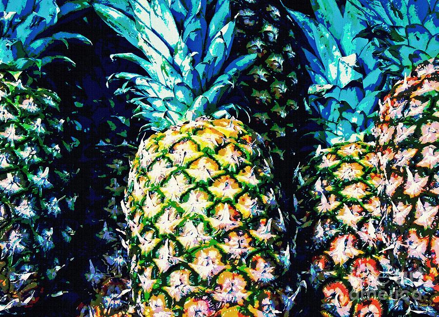 Pineapple Photograph - Pineapples by Sarah Loft