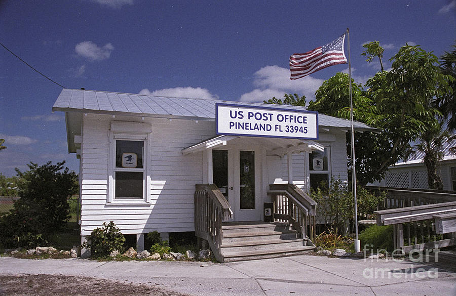 American Flag Photograph - Pineland Post Office by Richard Nickson American Flag Photograph - Pineland Post Office by Richard Nickson