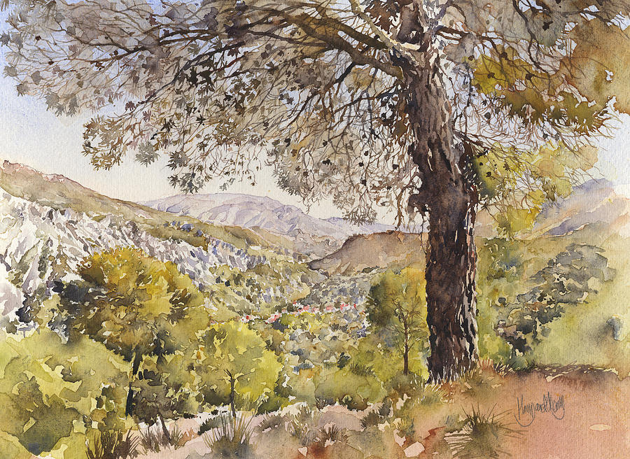 Pines in Guajar Alto Painting by Margaret Merry