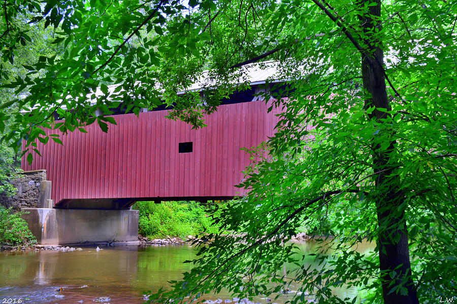 Pinetown Covered Bridge Photograph by Lisa Wooten