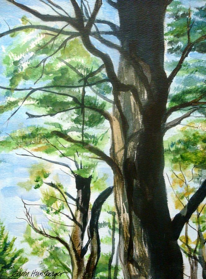 Piney Woods Painting by Edith Hunsberger