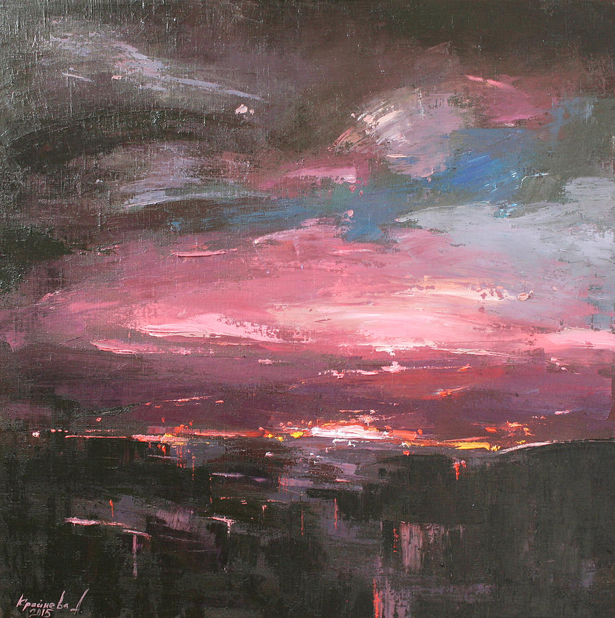 Pink Painting by Anastasija Kraineva