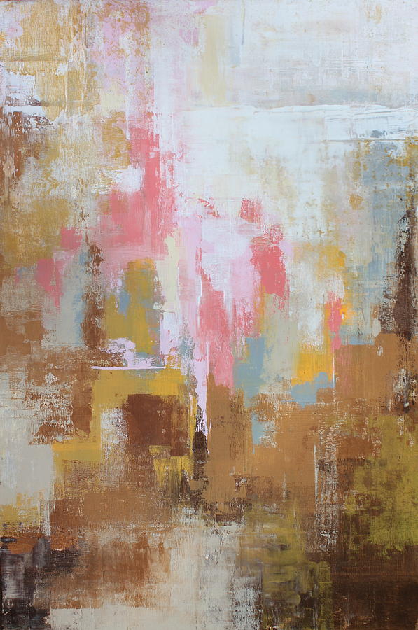 Pink And Brown Abstract Painting