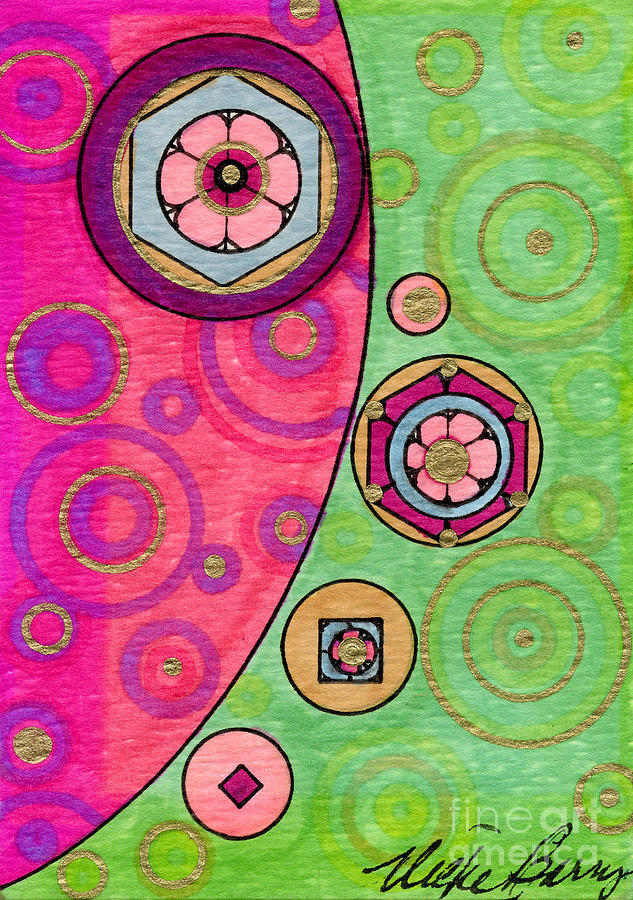 Pink and Green Dream Painting by Vicki Baun Barry
