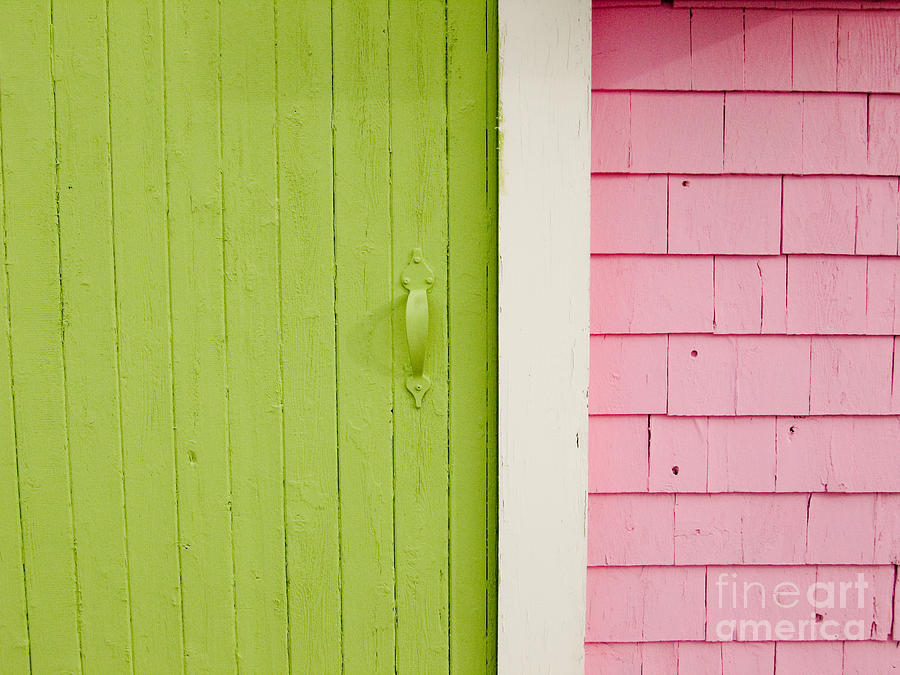 Architecture Photograph - Pink and Green by Lionel F Stevenson