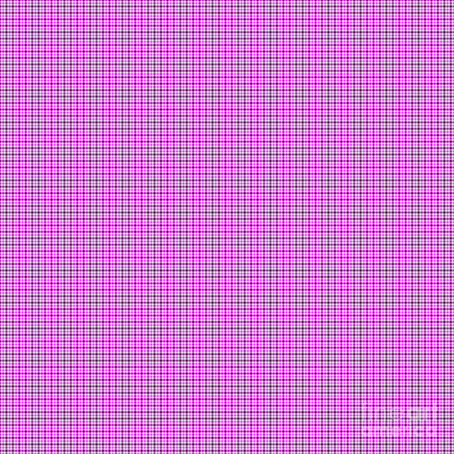 Pink And Purple Tartan Digital Art
