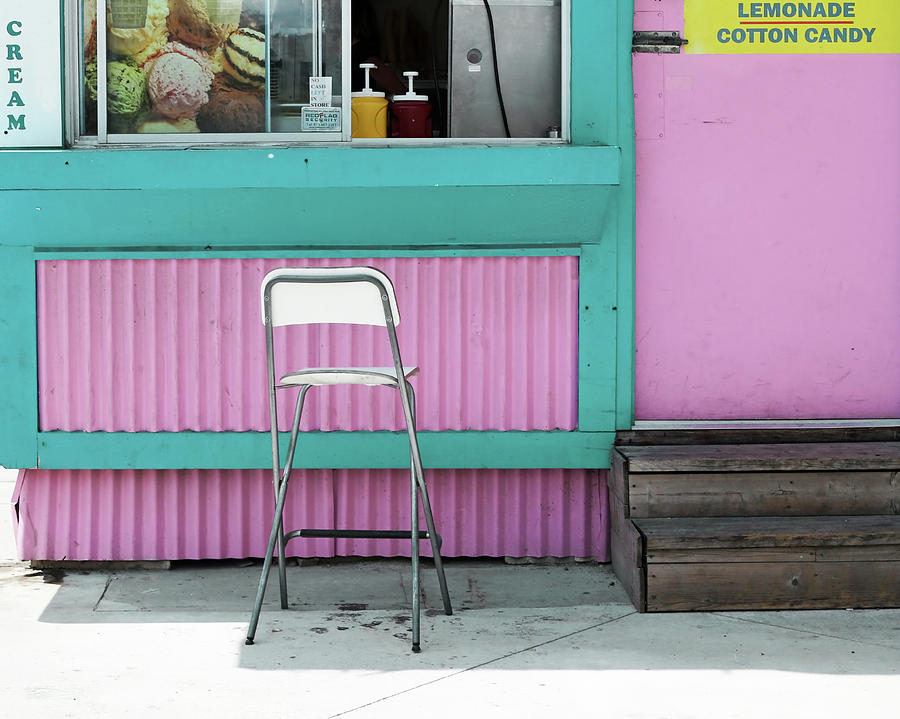 Pink and Turquoise Blue Ice Cream Stand Photograph by Brooke T Ryan