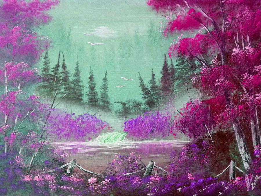 Pink Mist Painting