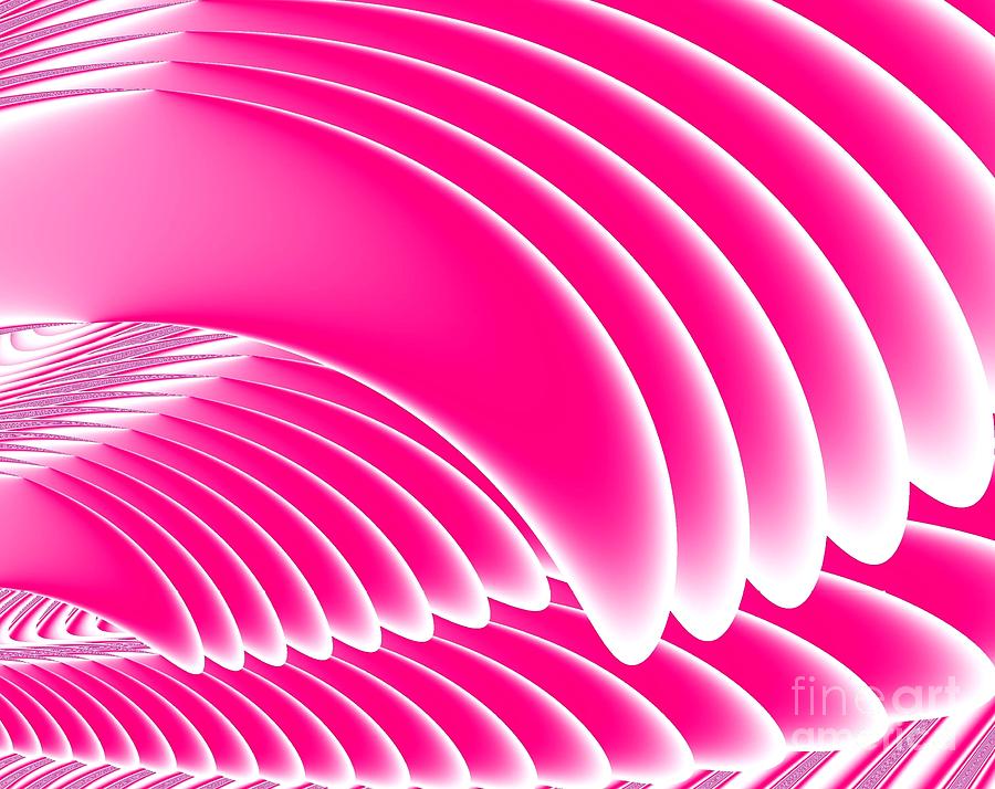 Pink Angels Wings Fractal Digital Art