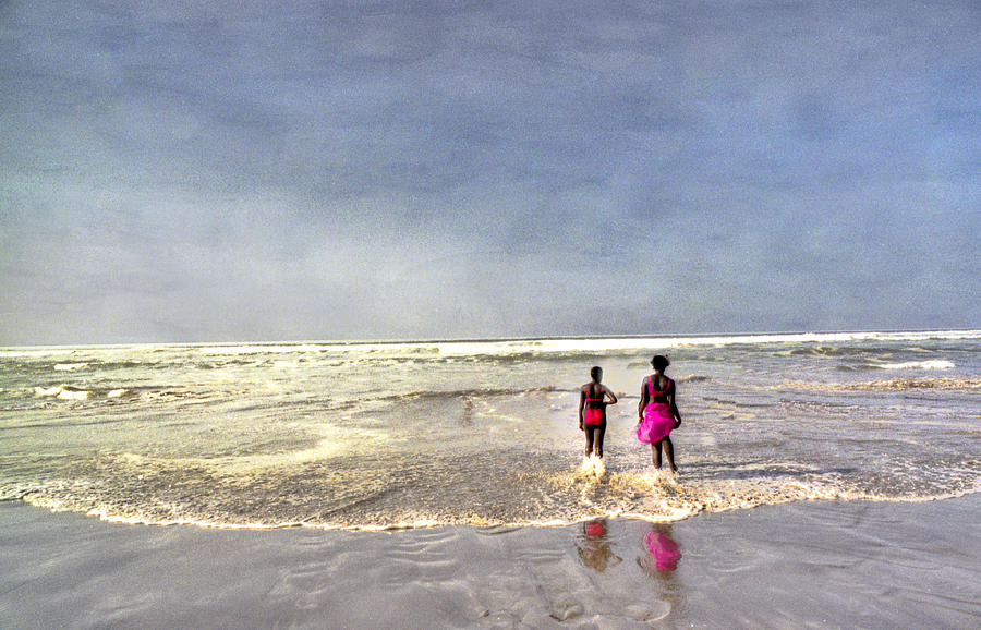 Pink at the Beach in Senegal Photograph by Wayne King