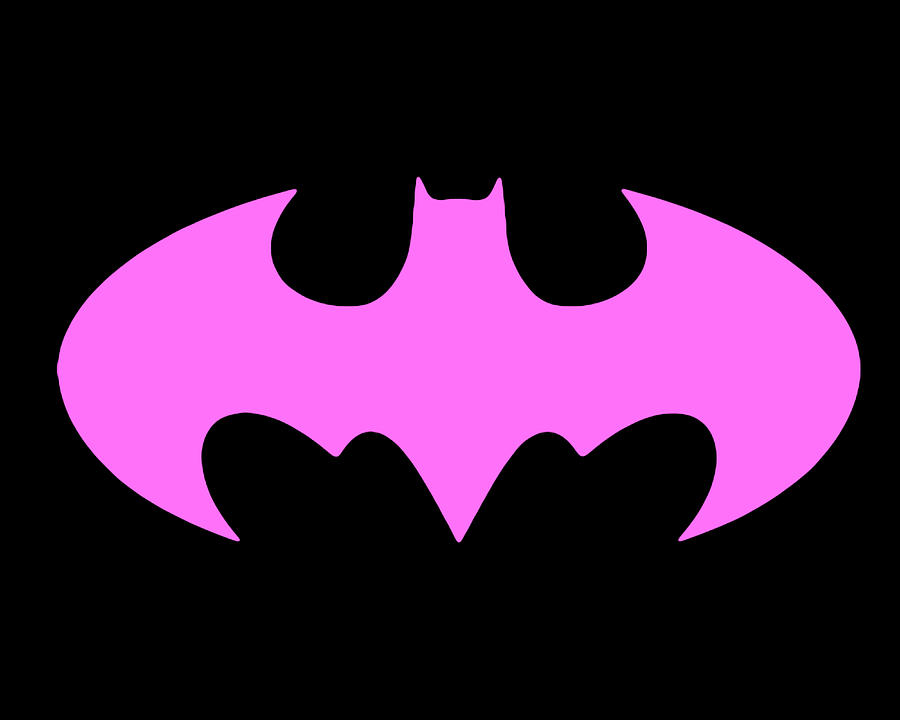 Pink Bat Digital Art by David Stasiak