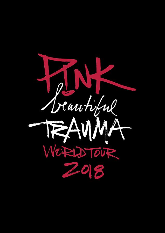 Pink Beautiful Trauma 2018 Tour Digital Art by Yusuf Sudirman - Pixels