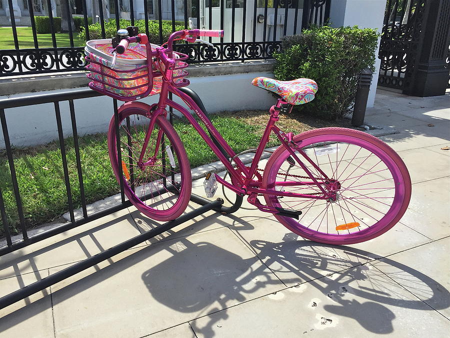 Pink Bicycle Photograph by Denise Mazzocco