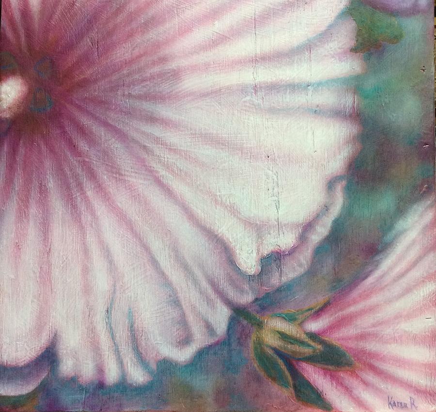 Hibiscus Painting - Pink Blush by Karen Roncari