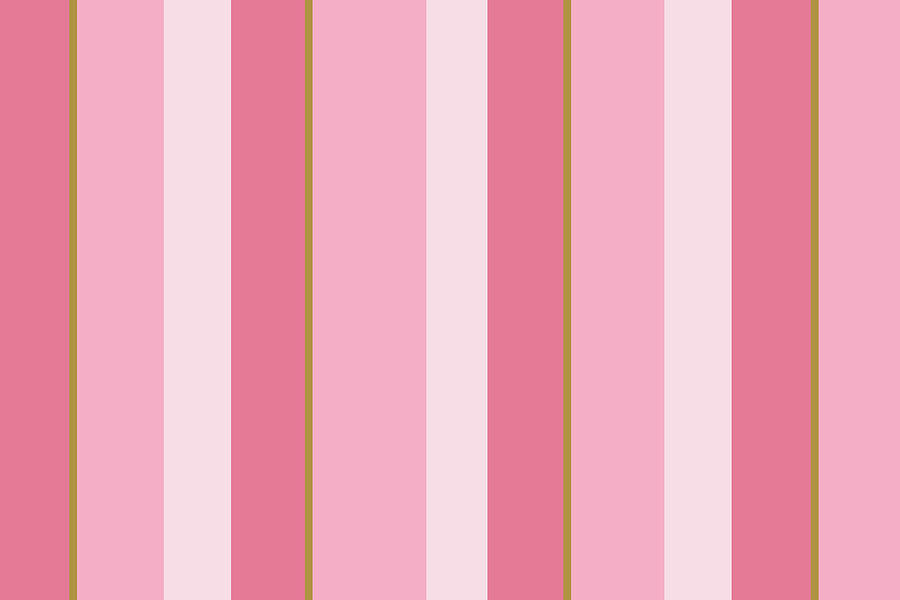 Pink Stripe Pattern Mixed Media by Christina Rollo