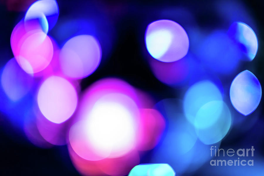 pink Bokeh lights Photograph by Benny Marty
