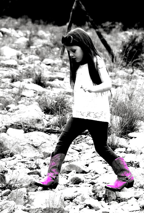 Boot Photograph - Pink Boots Rock by Beth Wiseman