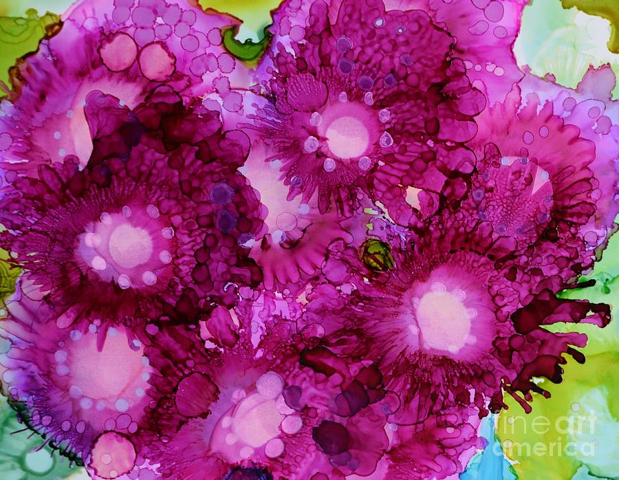 Pink Bouquet Painting by Beth Kluth