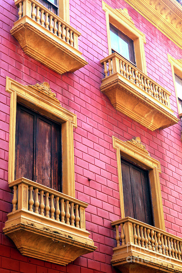 Pink Bricks in Cartagena Photograph by John Rizzuto