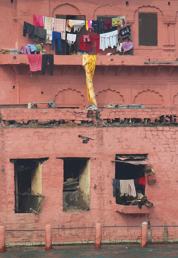 Pink Building, Haridwar Photograph by Jennifer Mazzucco
