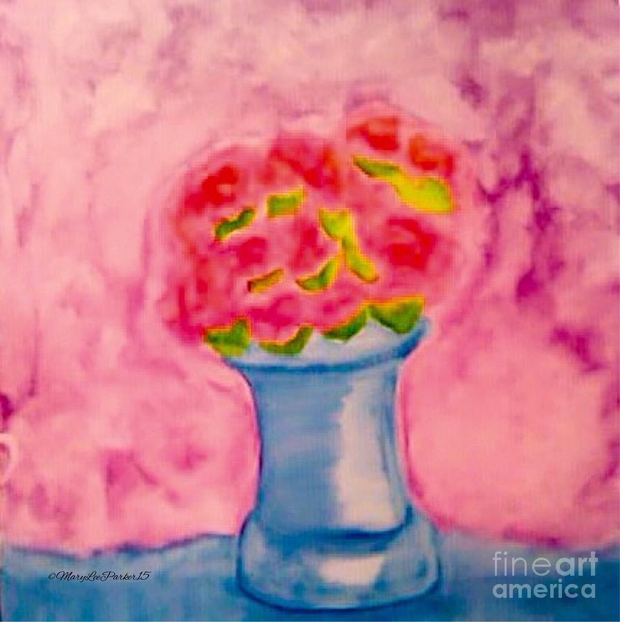 Pink  Carnations Painting by MaryLee Parker